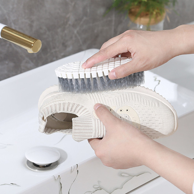 Kitchen Stove Bendable Laundry Brush Soft Curved Surfaces Cleaning Brush  For Cleaning Shoes Sink